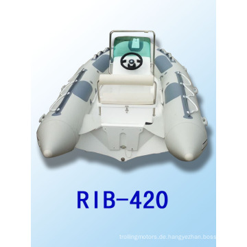 RIB420 Boot mit CE Schlauchboot mit festen Boden